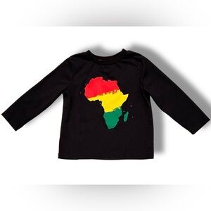 Baby Boys Africa Graphic Long Sleeve T-Shirt Soft Material Size 18 Mo Toddler